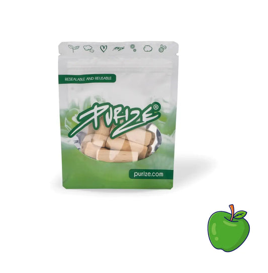 5 PURIZE® Holzmundstück - Regular Size  - Geschmack: Apfel