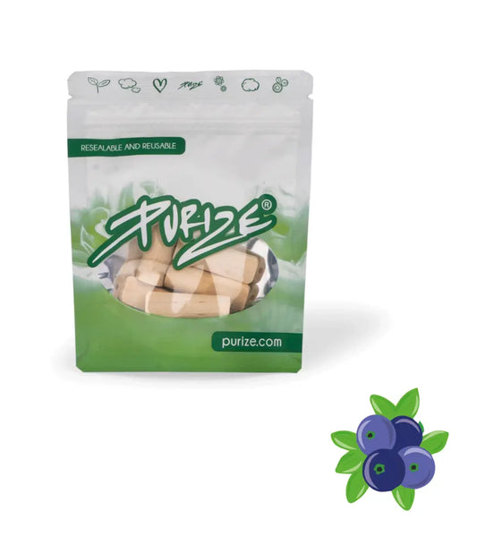 5 PURIZE® Holzmundstück - Regular Size  - Geschmack: Waldbeere