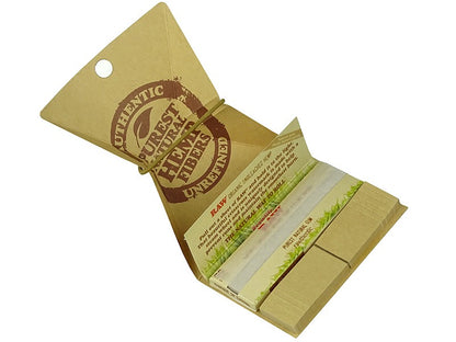 RAW Artesano Organic Hemp 1 1/4, 15 Hefte je 32 Blatt + Tips + Drehunterlage