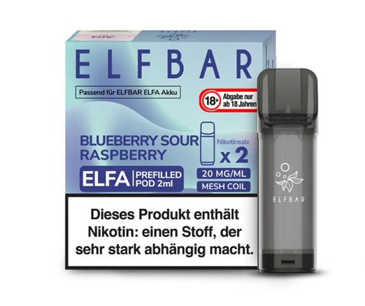 ELFBAR ELFA  Prefilled Pod Blueberry Sour Raspberry 2er Pack