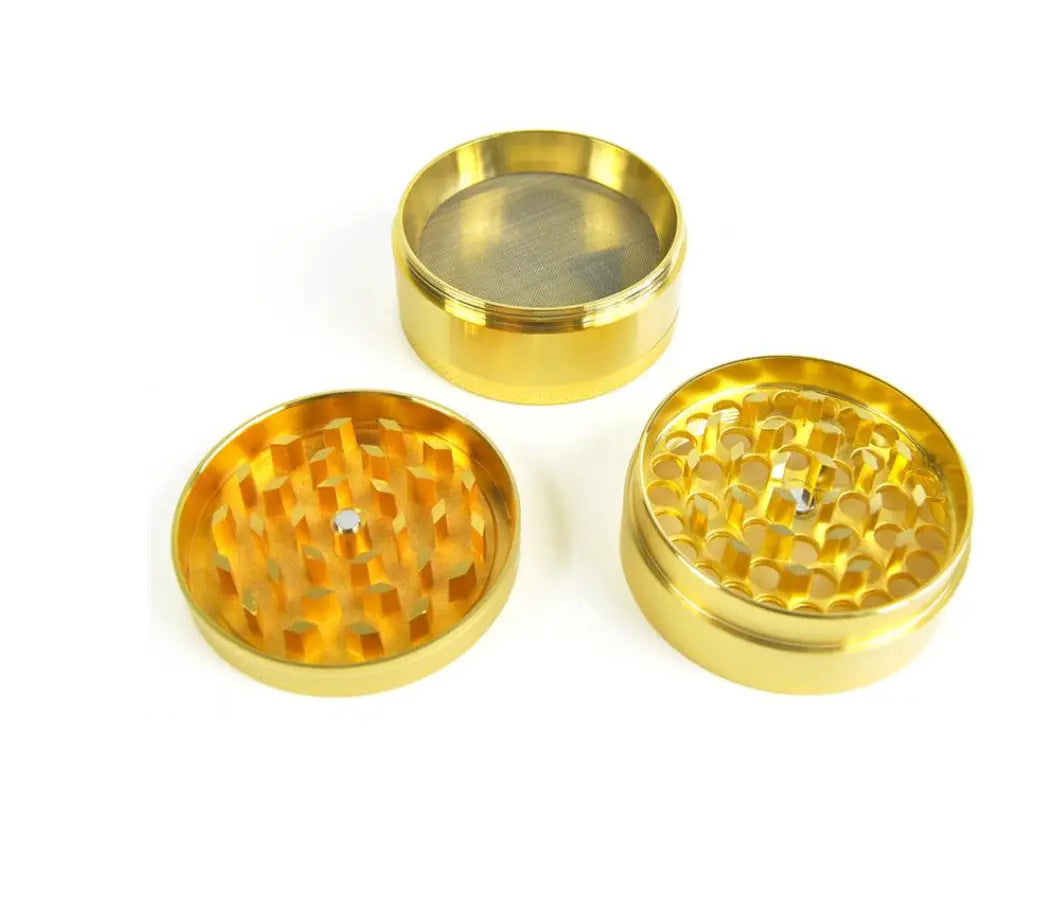 Grinder "Grass Leaf" gold 3-tlg.