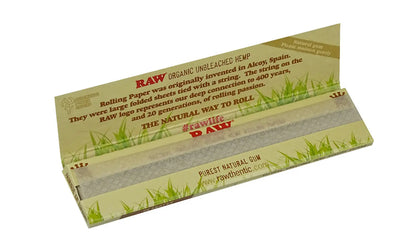 RAW Organic Hemp King Size Slim 50 Hefte je 32 Blatt