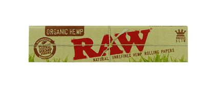 RAW Organic Hemp King Size Slim 50 Hefte je 32 Blatt