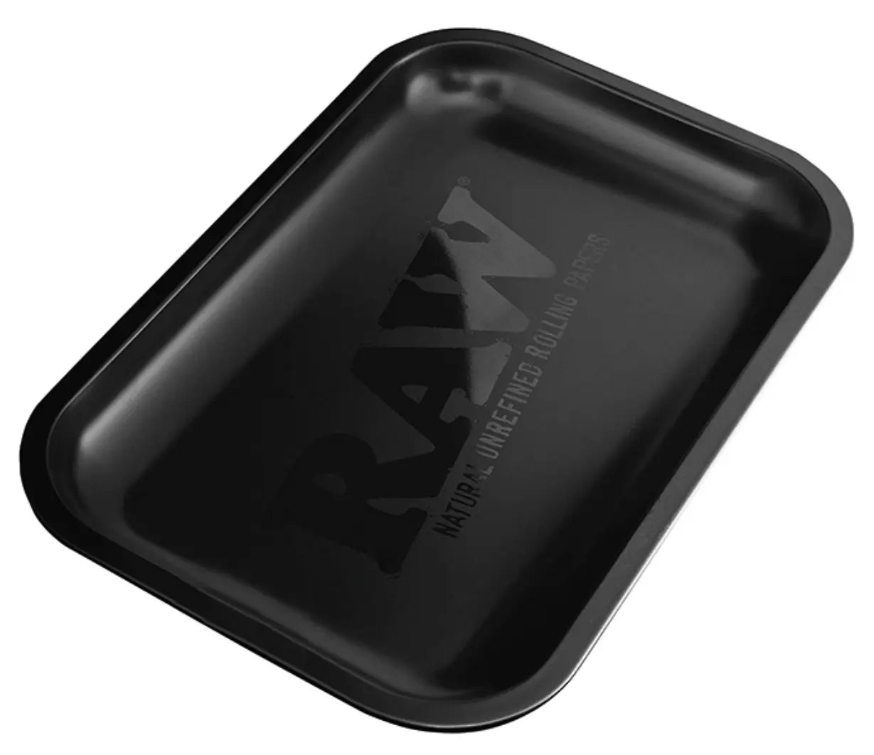 RAW Rolling Tray Drehunterlage Metall - "Murdered", Black Matte